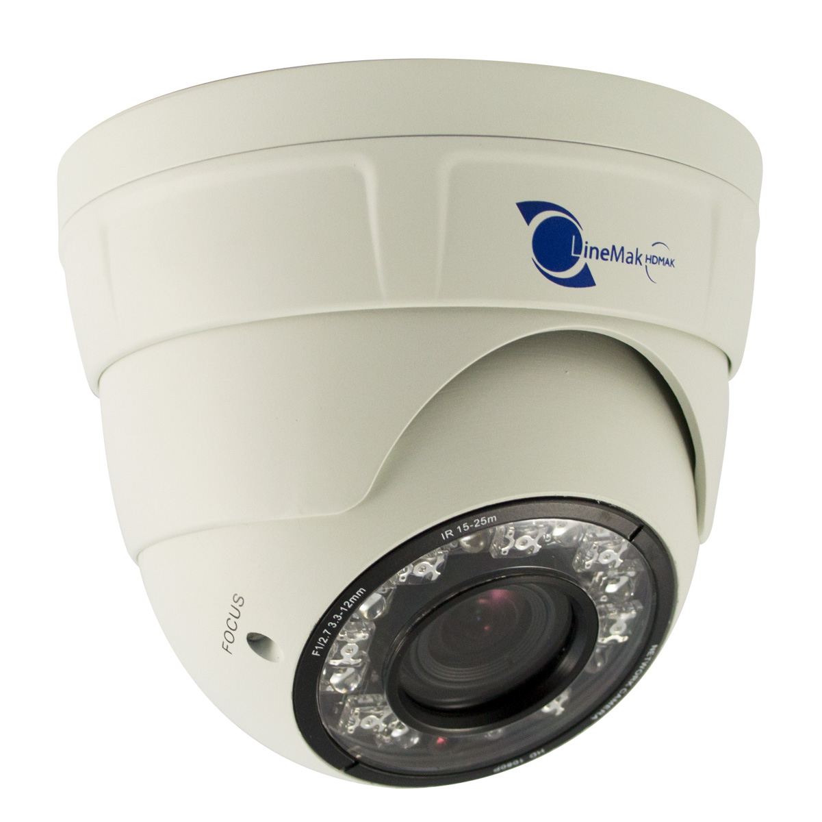 Linemak HD-MAK IP Dome camera 1/2.8 SONY 2Mp 15 LED IK6 IP66 PoE